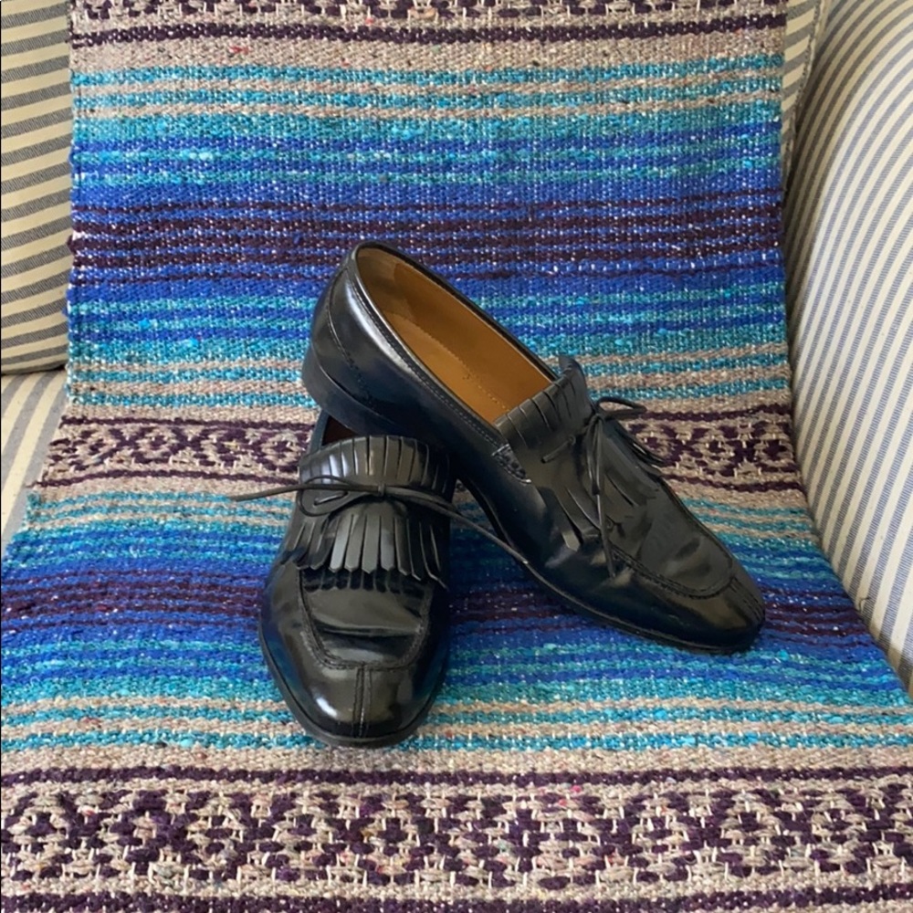 Mens ZARA MAN Black Formal Shoe